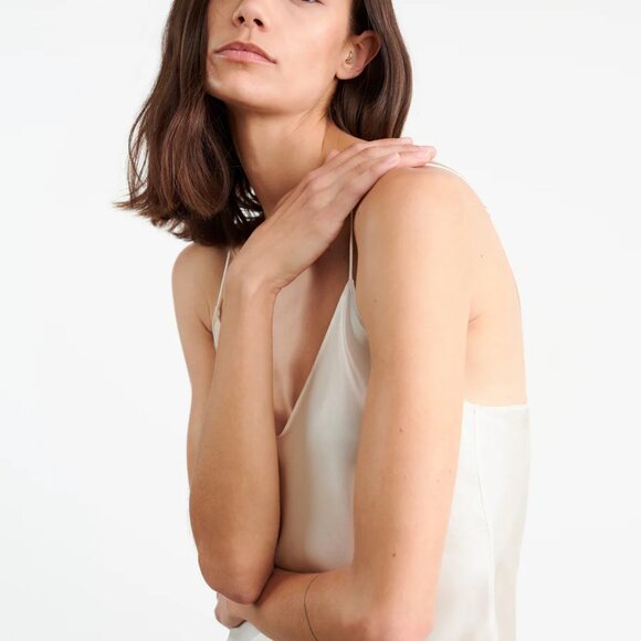 Nili Lotan Cami Silk Gown in Ivory XS - Picture 3 of 6